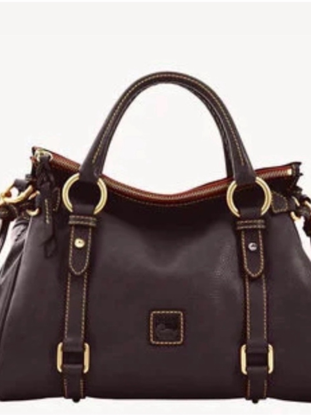 Dooney & Bourke Dark Brown Leather Satchel